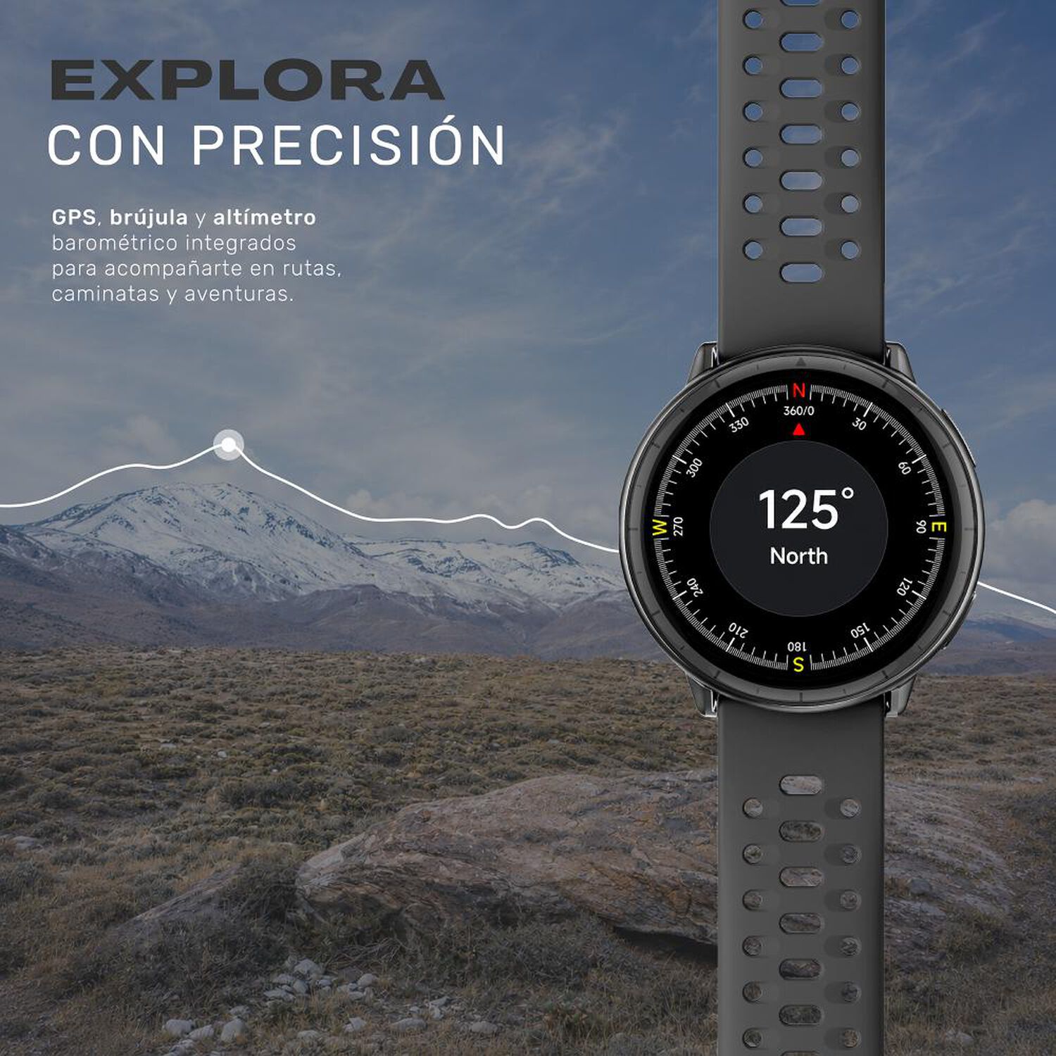Reloj Smartwatch Gps Shar T1 43,5mm Black Lhotse image number 4.0