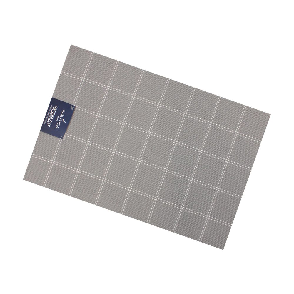 Pack 6 Individuales De Mesa Nautica Home 45x30cm Gris A Cuadros image number 2.0