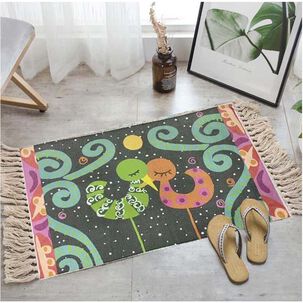 Bajada De Cama Kilim De Estilo Etnico 60x90 Cm