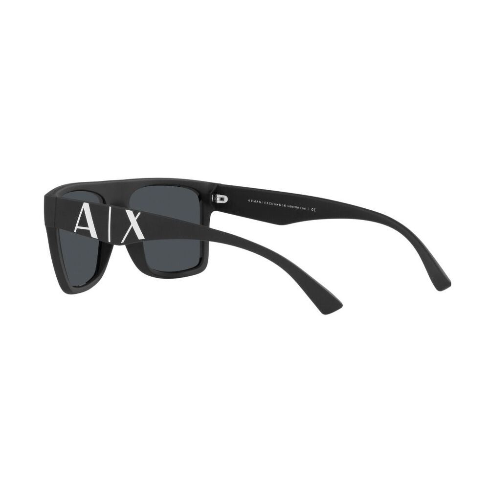 Lentes De Sol Matte Black Sustentable Armani Exchange image number 4.0