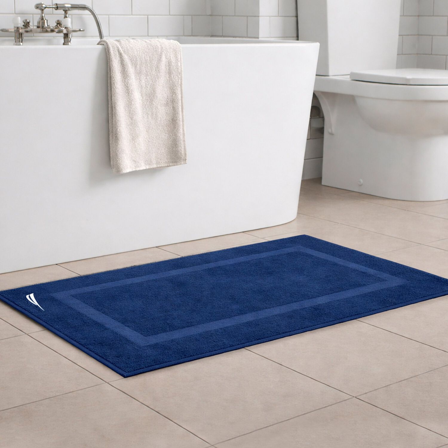 Toalla De Piso Signature Nautica Home 100% Algod&oacute;n 45x76cm Azul image number 0.0