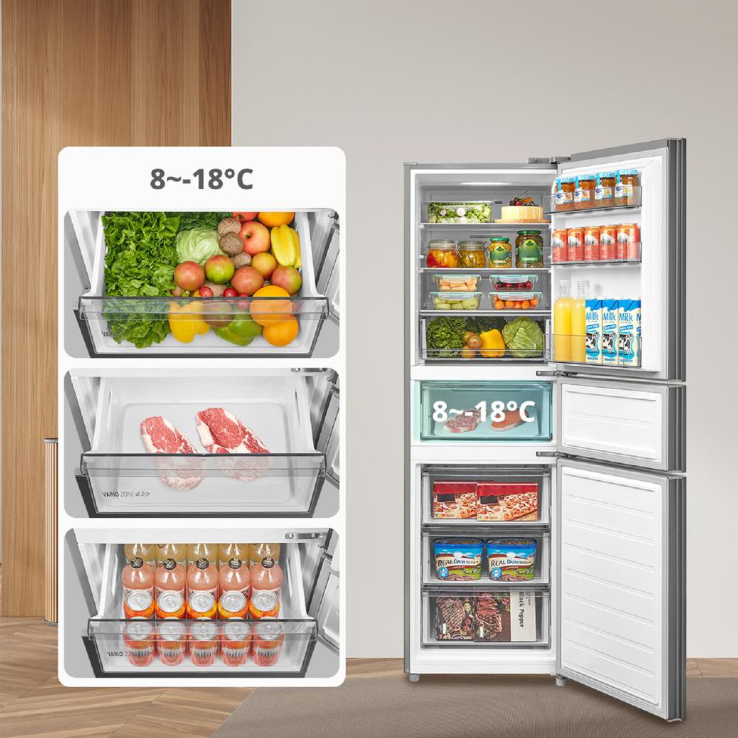 Refrigerador Bottom Freezer Midea MDRB363TDE50IN / No Frost / 263 Litros / C image number 6.0