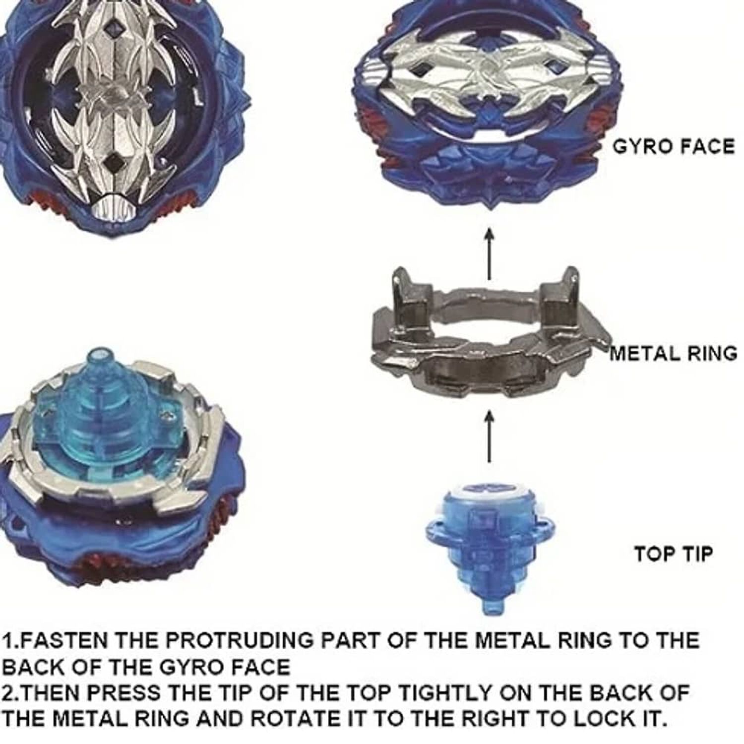 Juego De 12 Piezas Beyblade Burst Juego Juguetes De Batalla image number 3.0