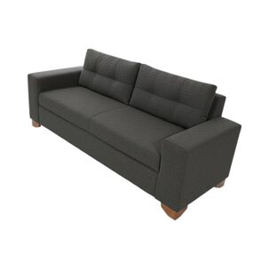 Sofa Paris Tres Cuerpos Lino Gris Oscuro