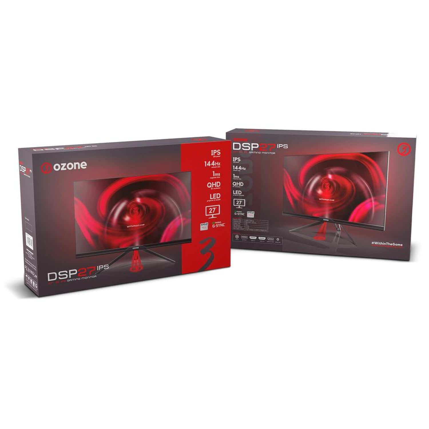 Monitor Gamer Ozone 27" 2k Ips Hdr 144hz 1ms Ultra Flat Ozdsp27ips image number 9.0