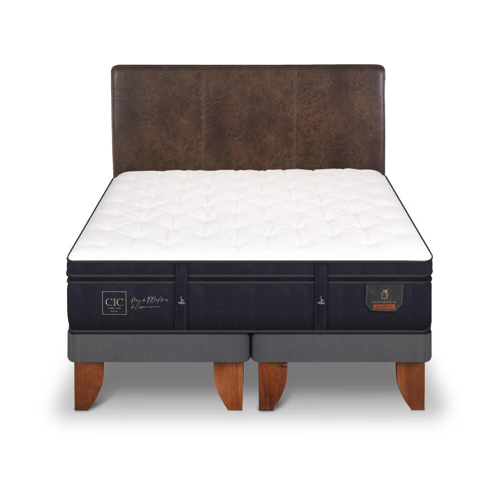 Cama Europea Cic Super Premium / King / Base Dividida + Respaldo image number 0.0
