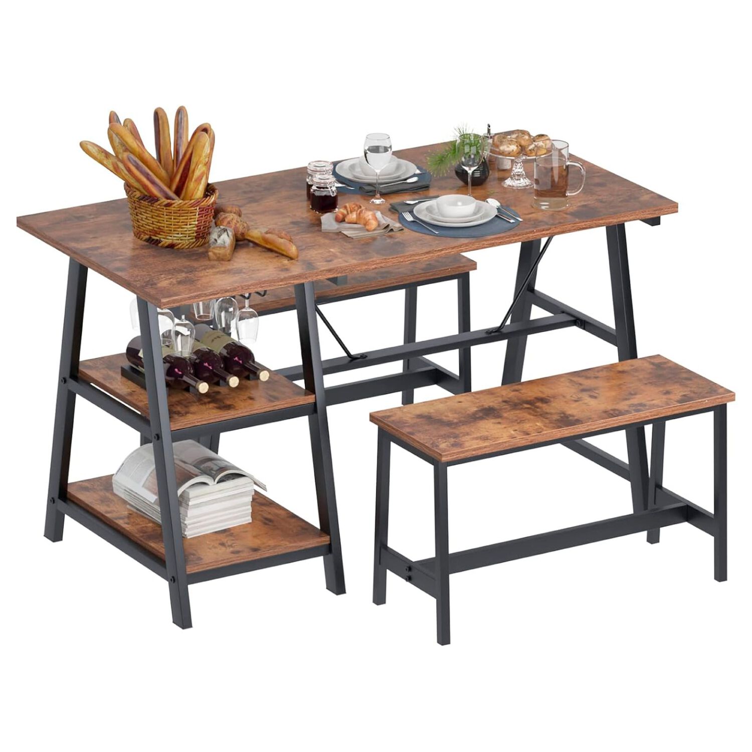 Comedor Industrial Con Repisas Y Banquetas image number 0.0