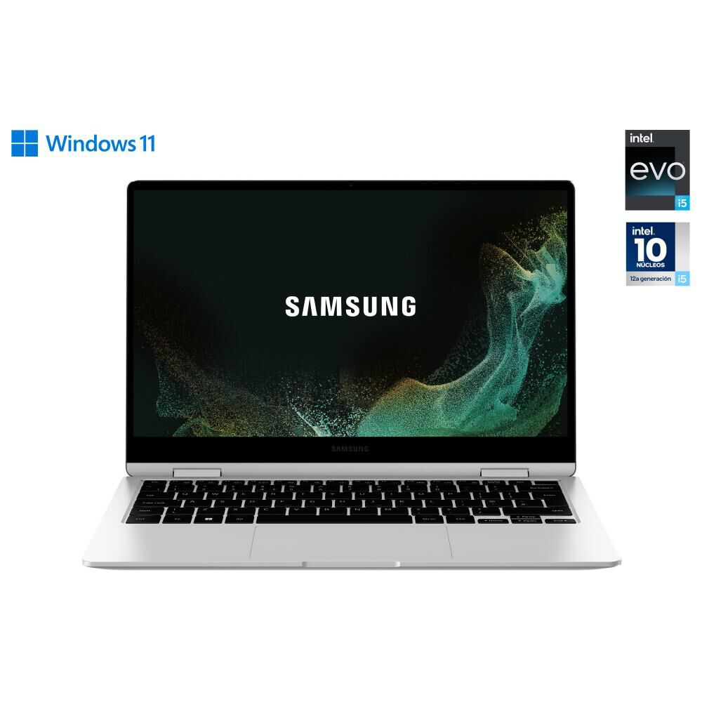 Notebook Samsung 13.3" Galaxy Book2 360 / Intel Core I5 / 8 Gb Ram / 512 Gb Ssd + Monitor Samsung 27" LC27T550FDLXZS image number 1.0