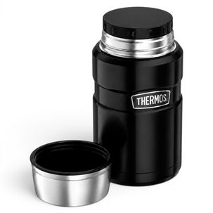 Termo De Comida Premium Inox Thermos King 470ml Negro