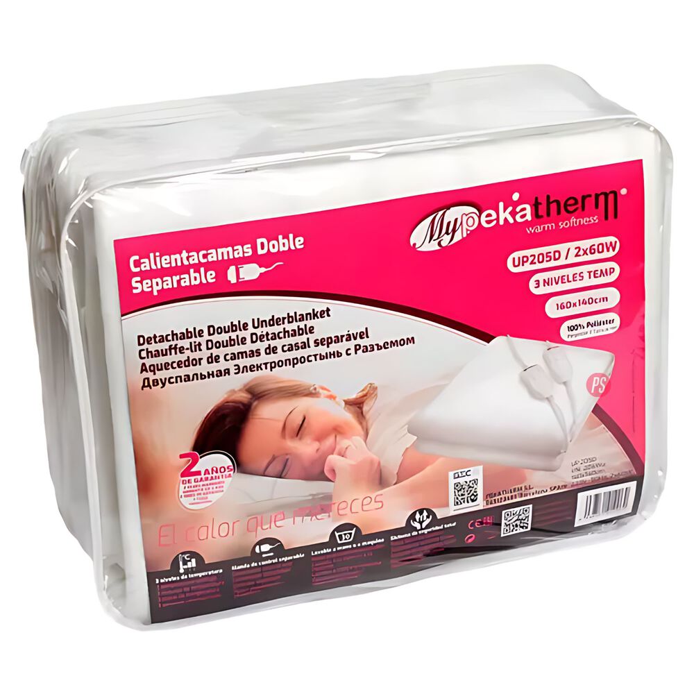 Calientacamas Doble 2 Plazas Reguladores Independientes - Ps image number 3.0