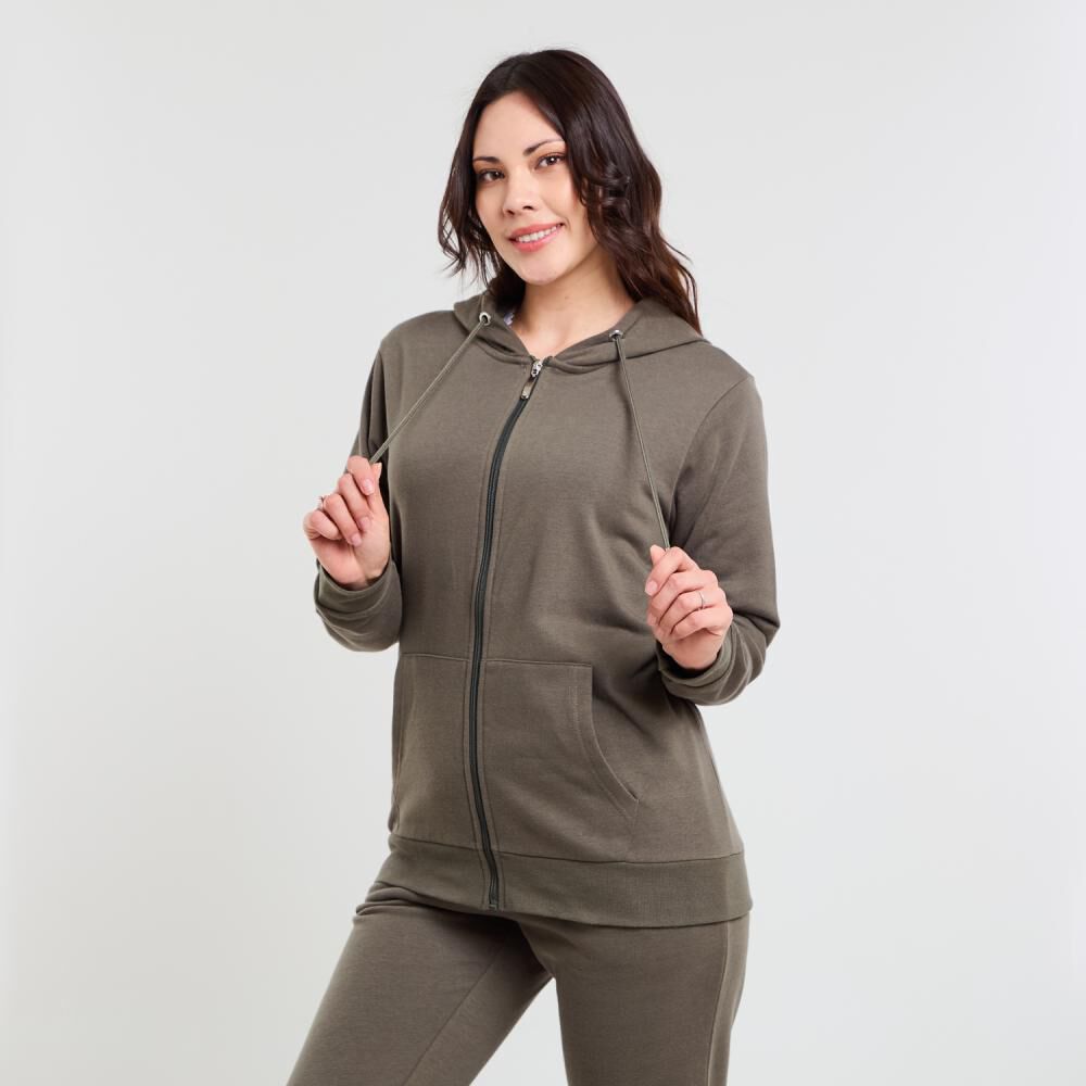 Polerón Básico Regular Cuello Redondo Con Capucha Mujer Sexy Large image number 2.0