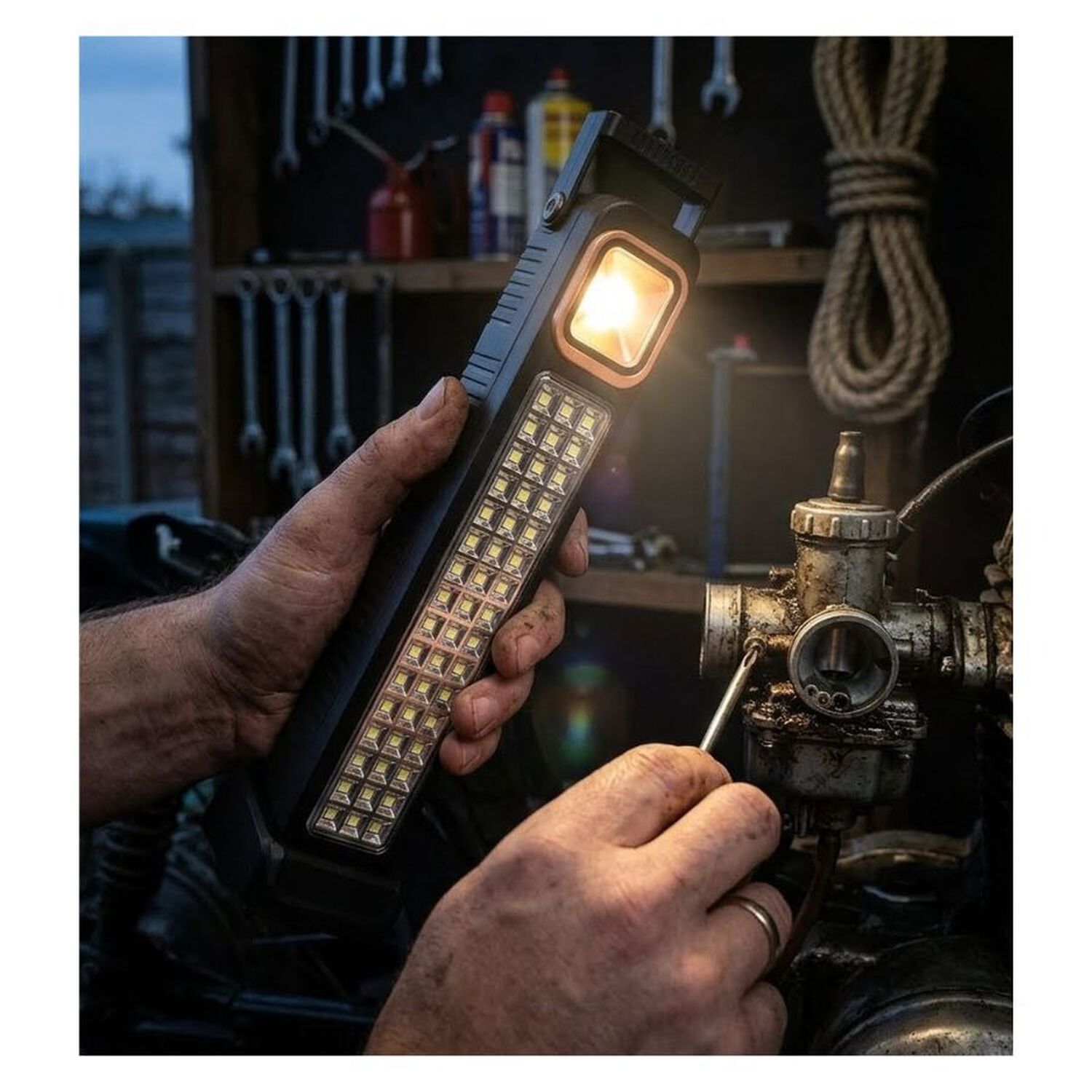 Foco Linterna De Emergencia Solar Recargable 48 Led image number 1.0