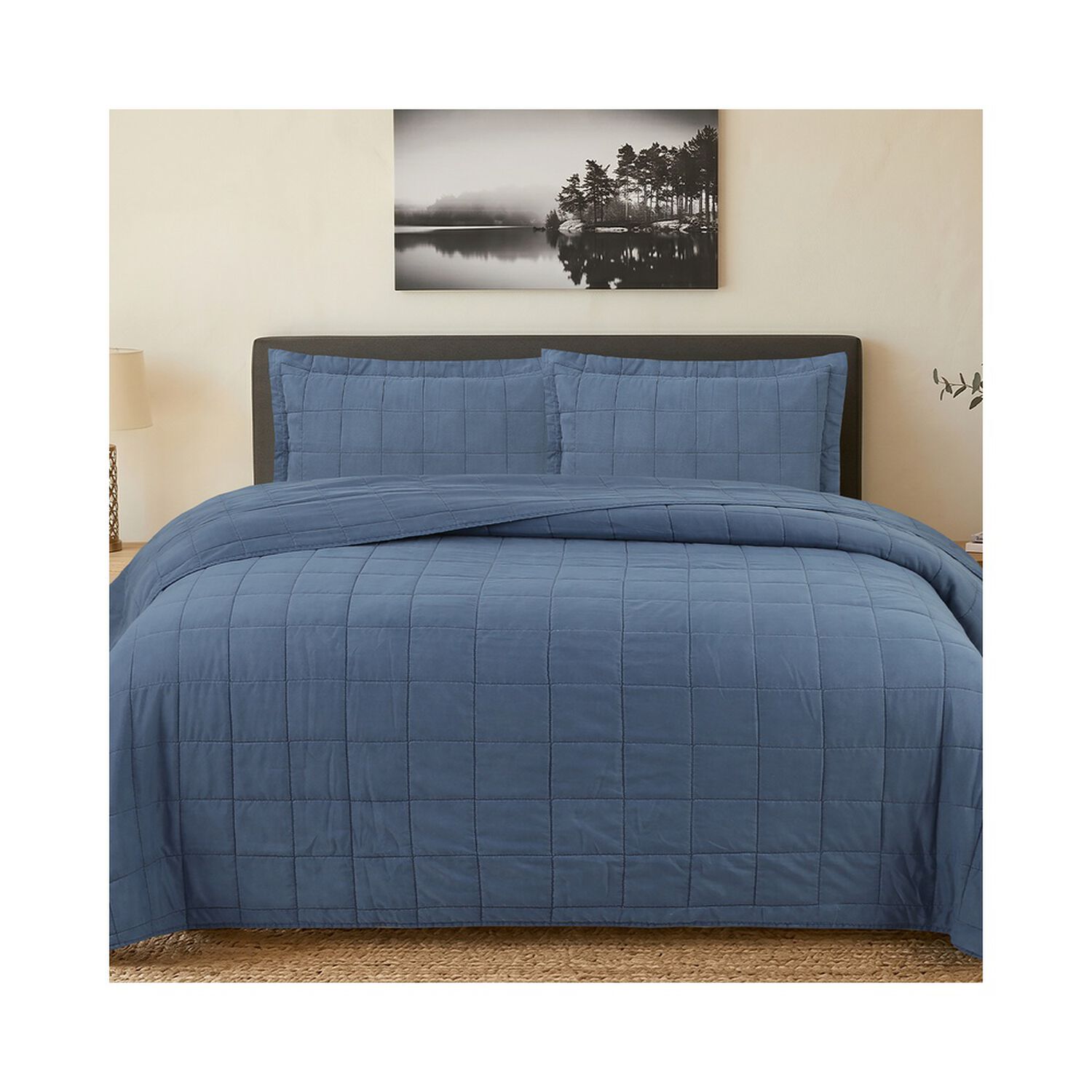 Quilt Andes Stone Wash Azul 2 Plazas image number 0.0