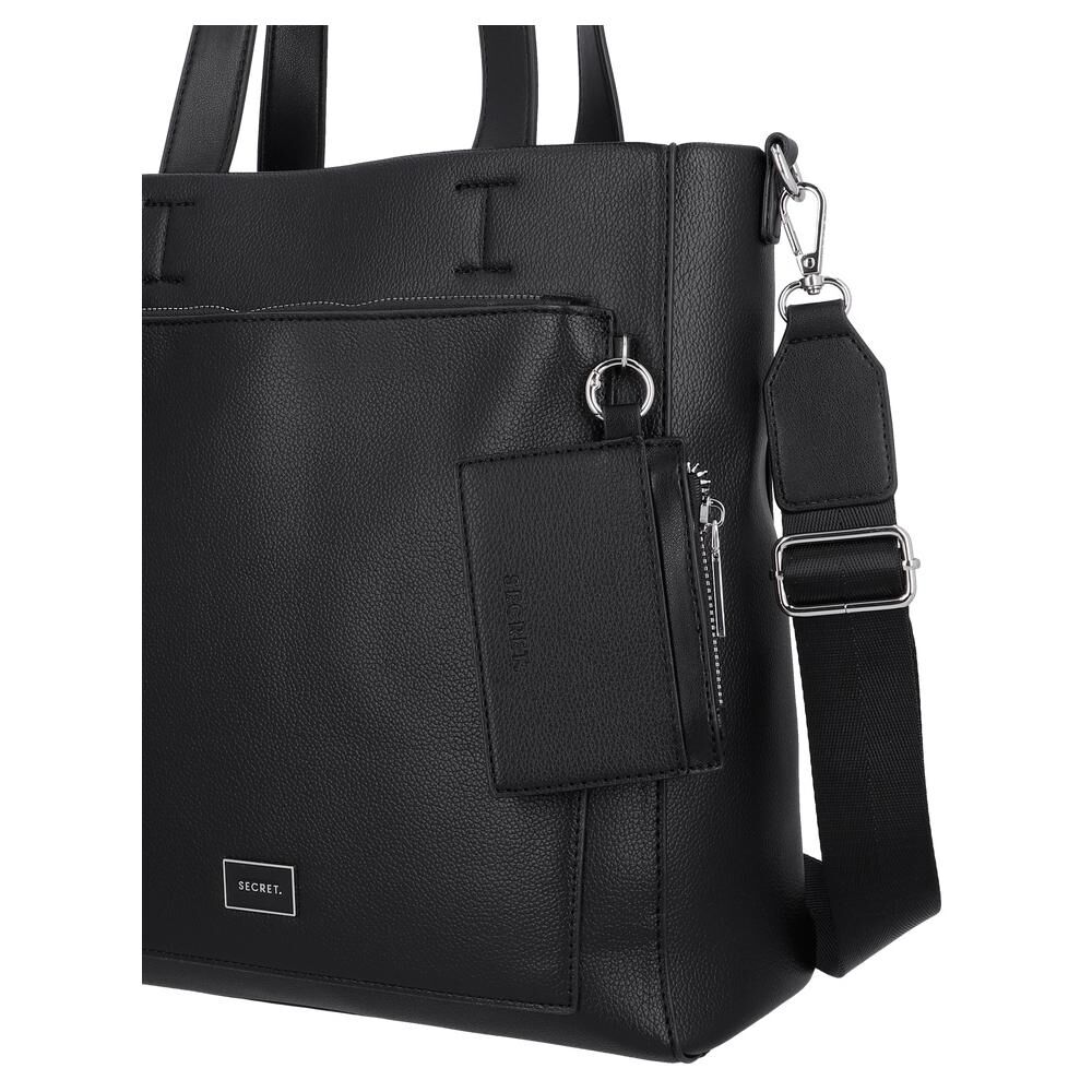Cartera Tote Secret Nara St6 M Negro image number 4.0