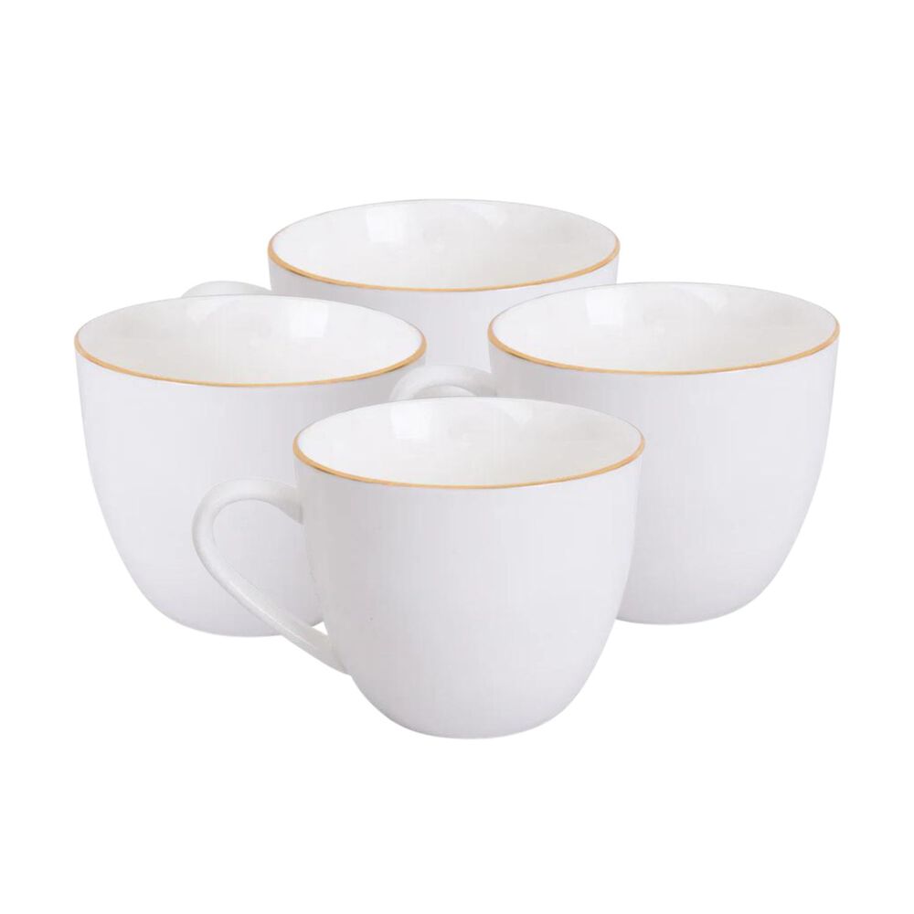 Set 4 Tazas De Te 260ml Royal Borde Dorado Menaje Cocina image number 1.0
