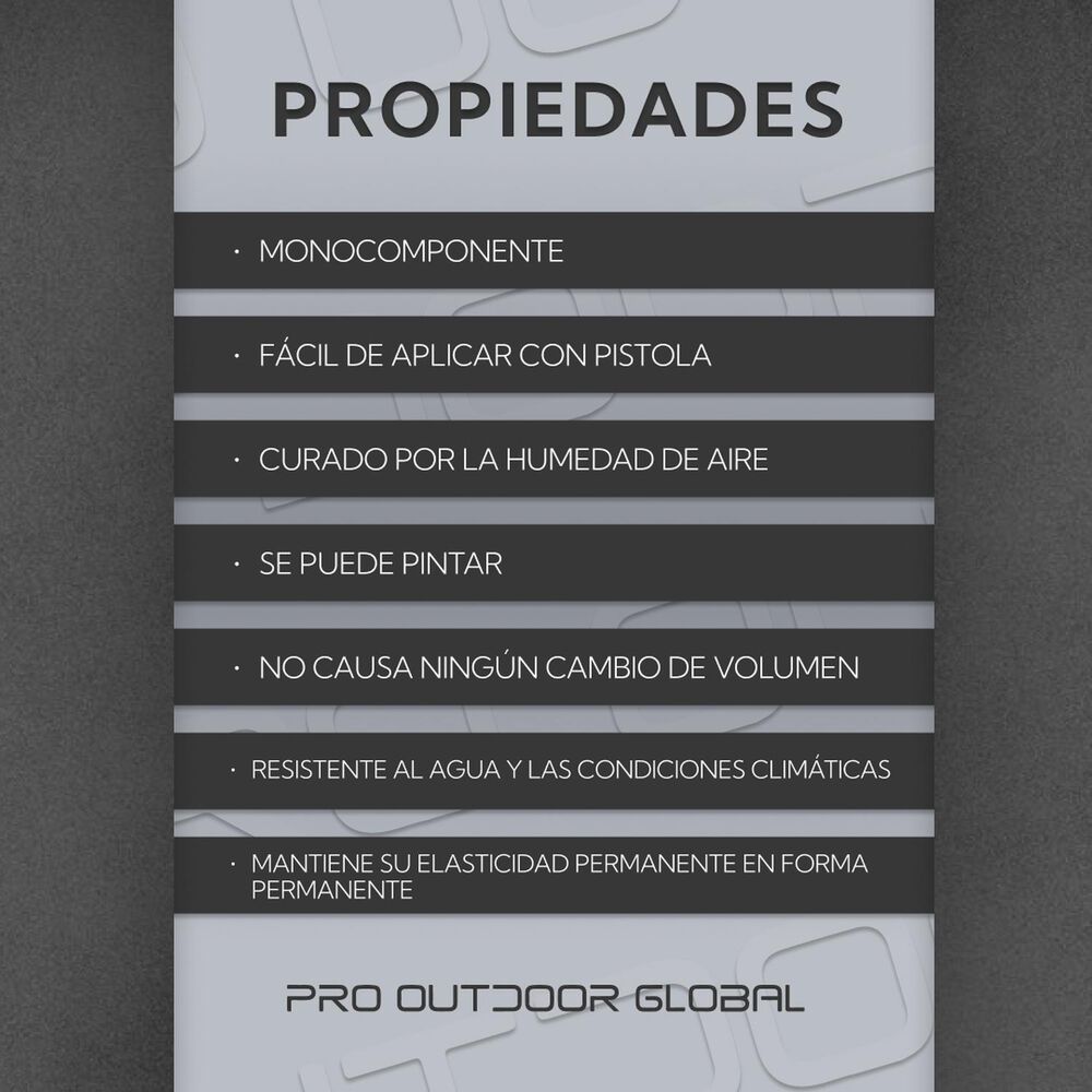 Caja 20 Unidades Sellador Y Adhesivo Poliuretano Pu 40 600 Ml Pintable Blanco image number 2.0