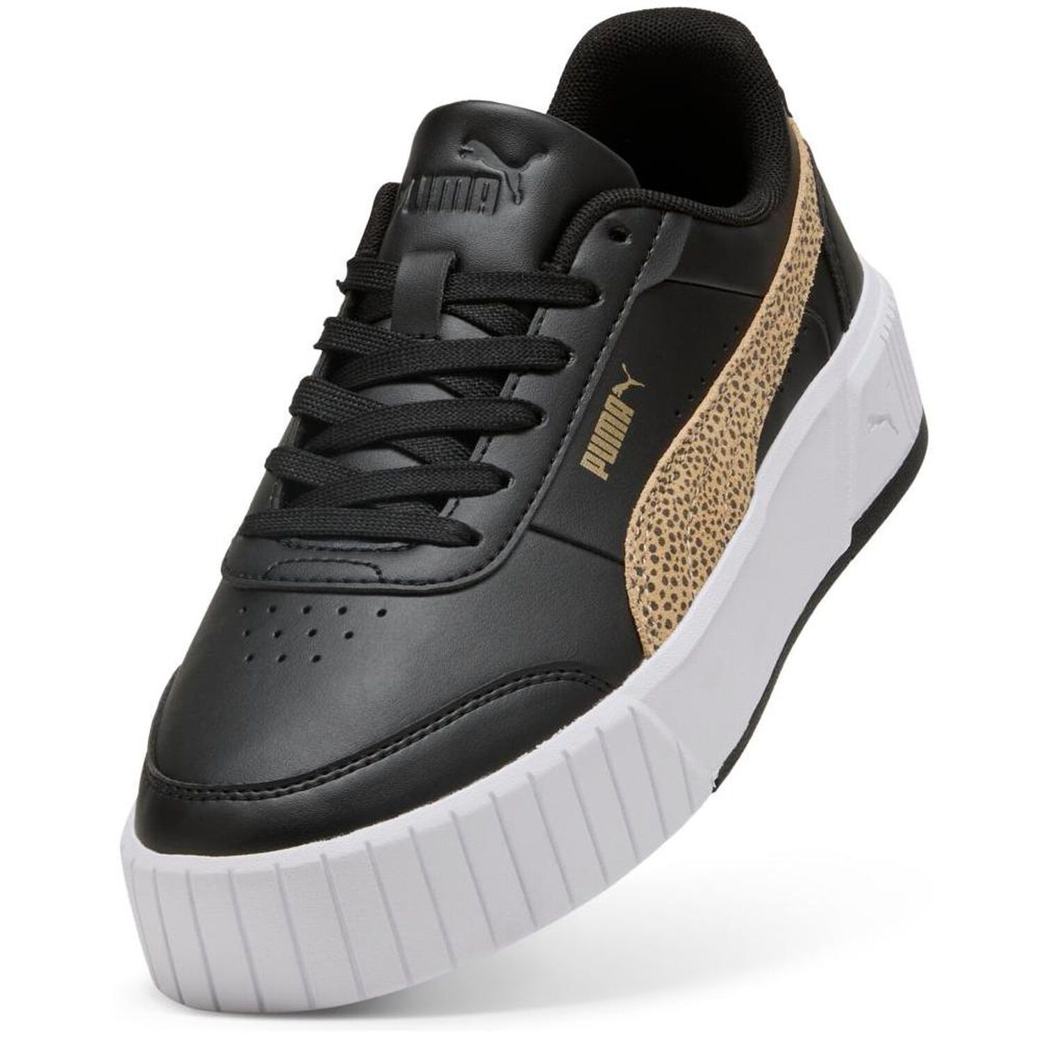 Zapatilla Urbana Mujer Puma Carina Mia Topcat Black-toasted Almond image number 5.0