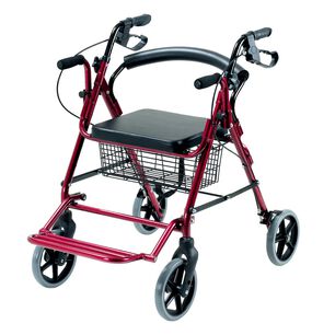 Andador 4 Ruedas Canasto Asiento Y Reposapi&eacute;s