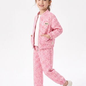 Conjunto Buzo Ni&ntilde;a Animal Print Leopardo Con Chaqueta