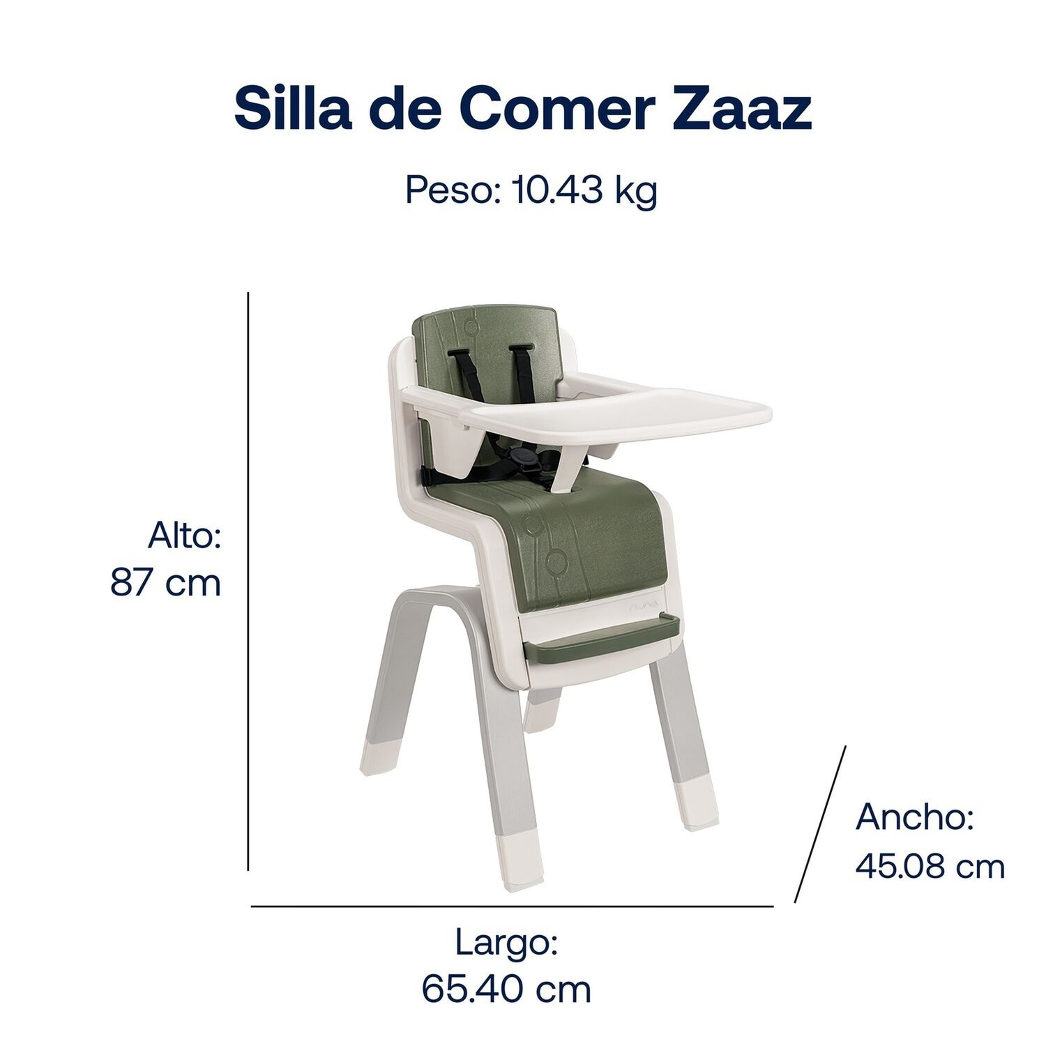 Silla De Comer Zaaz Pine Nuna image number 5.0