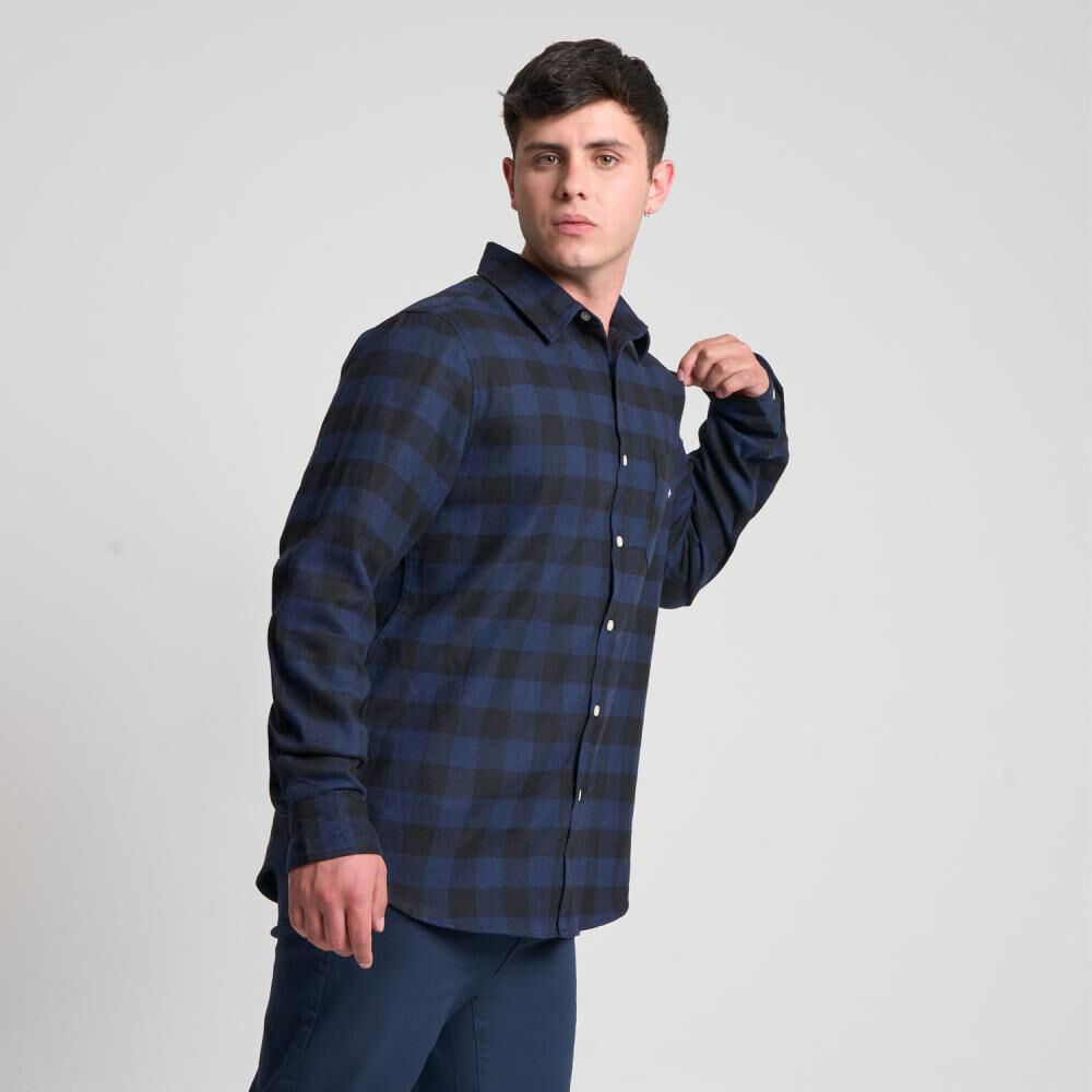 Camisa Bloque Color Slim Manga Larga Hombre Skuad image number 2.0