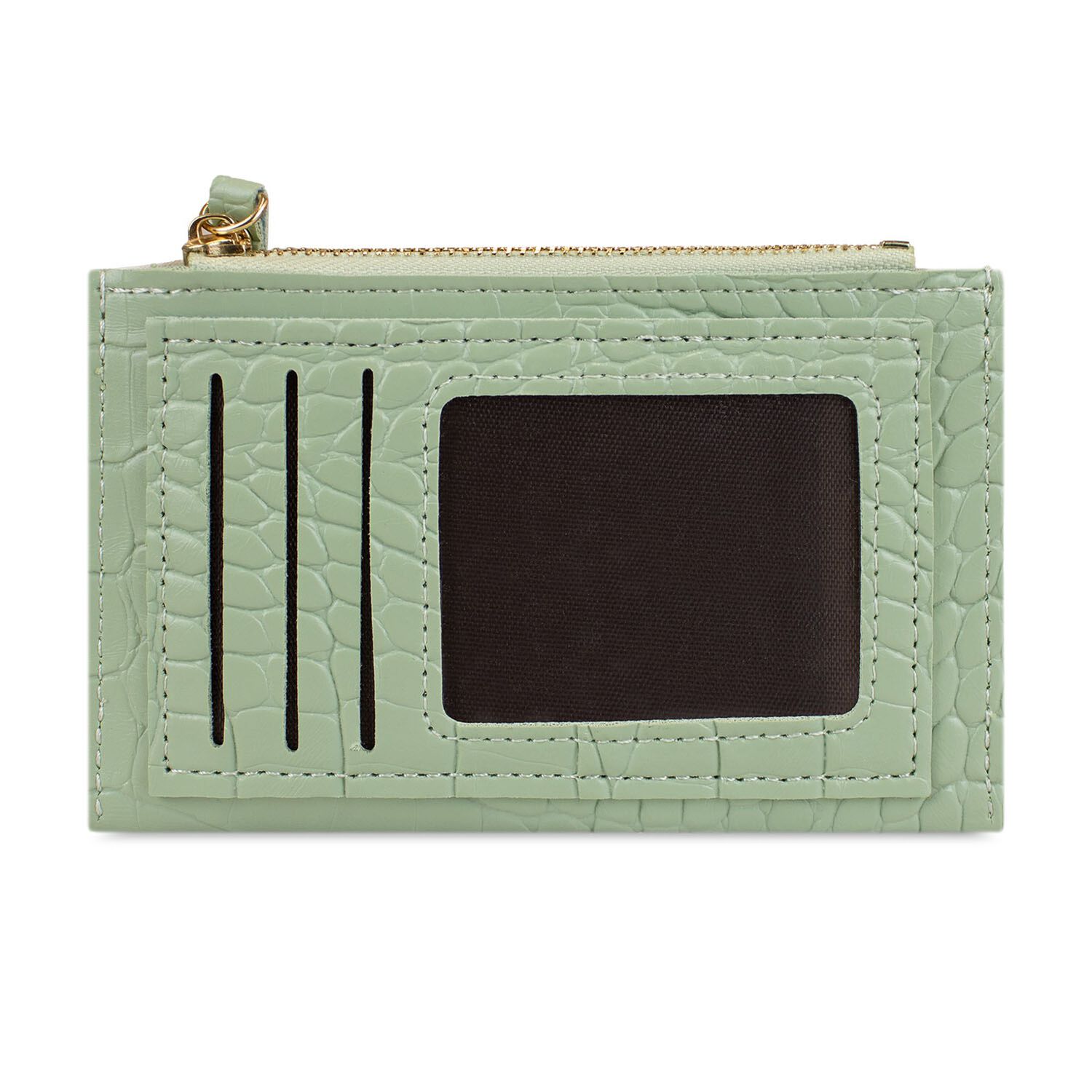 Billetera Tarjetero Mujer Con Monedero Zoe Verde Carven image number 3.0