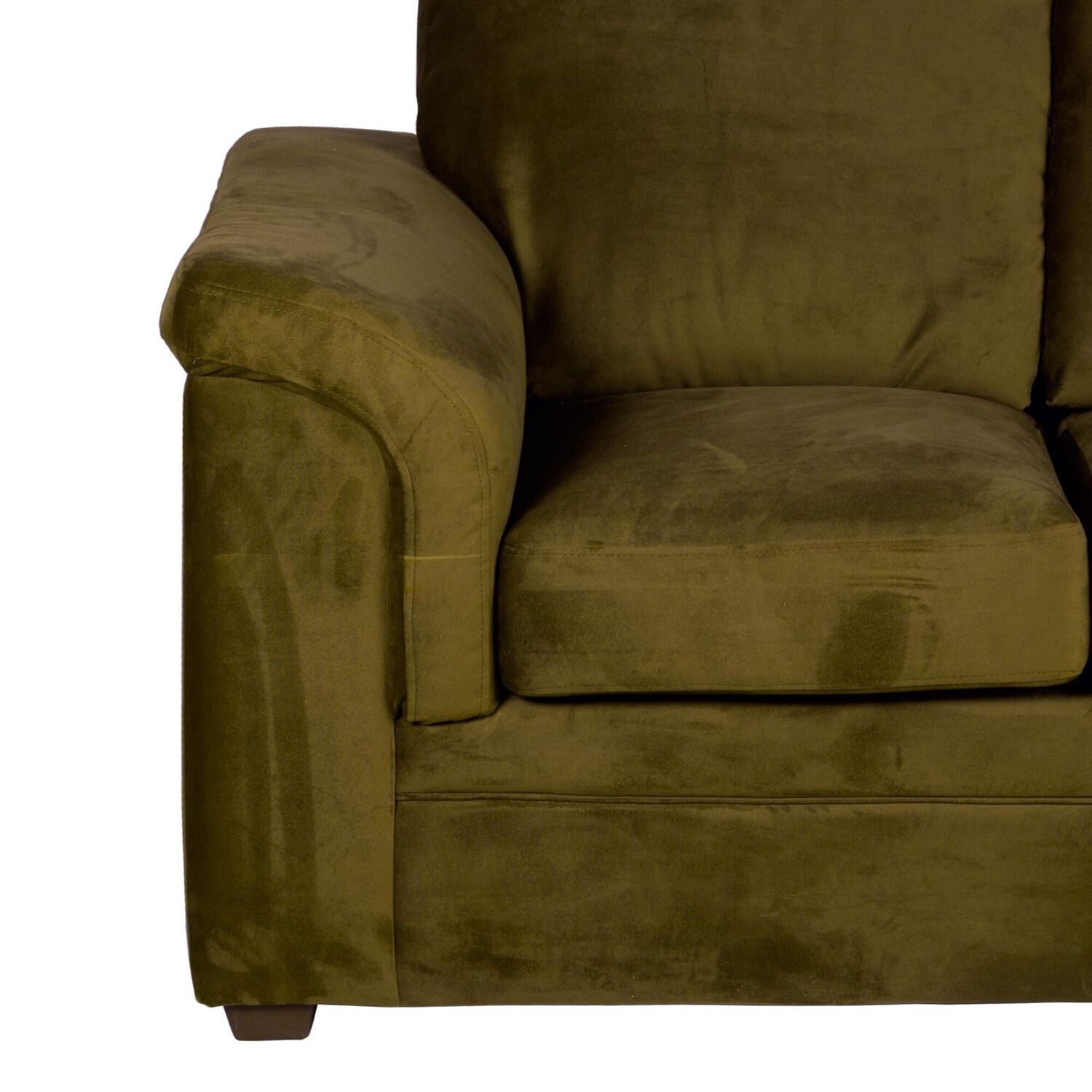Sofa Ancona 2 Cuerpos Tela Velvet Verde image number 3.0
