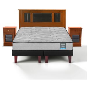 Cama Europea Flex Dream Dual / 2 Plazas + Set De Maderas