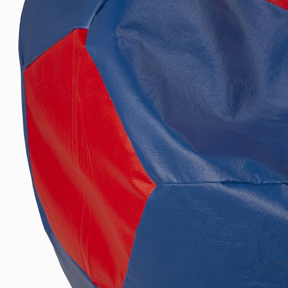 Pouf Pera Azul Rojo Eco Cuero 80x80x80 Cm image number 1.0