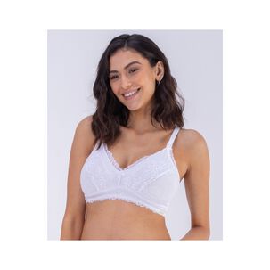 Sosten Lactancia Full Encaje Blanco 2rios