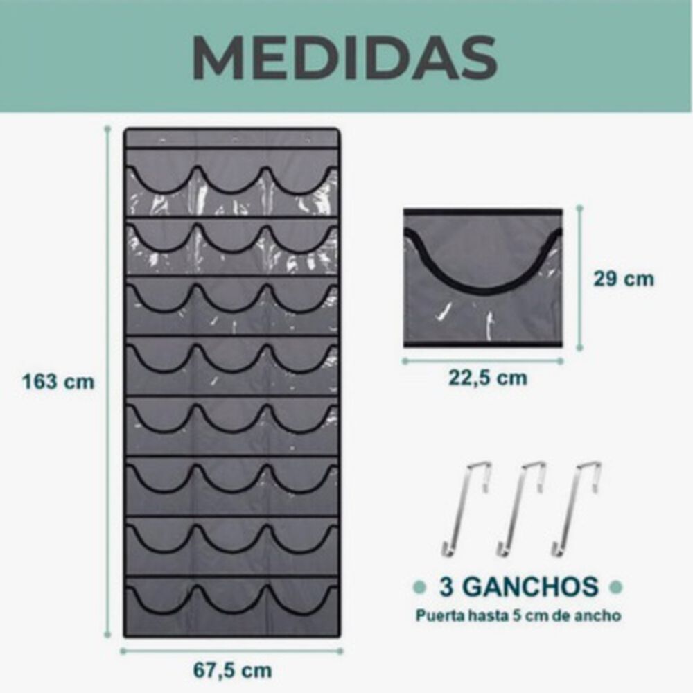 Organizador Gorras Jockey Detr&aacute;s De Puerta image number 5.0