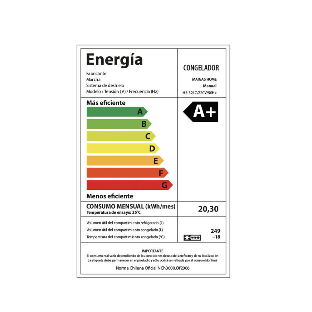 Congelador Dual Tapa Dura 249 Lt Hs-324c image number 4.0