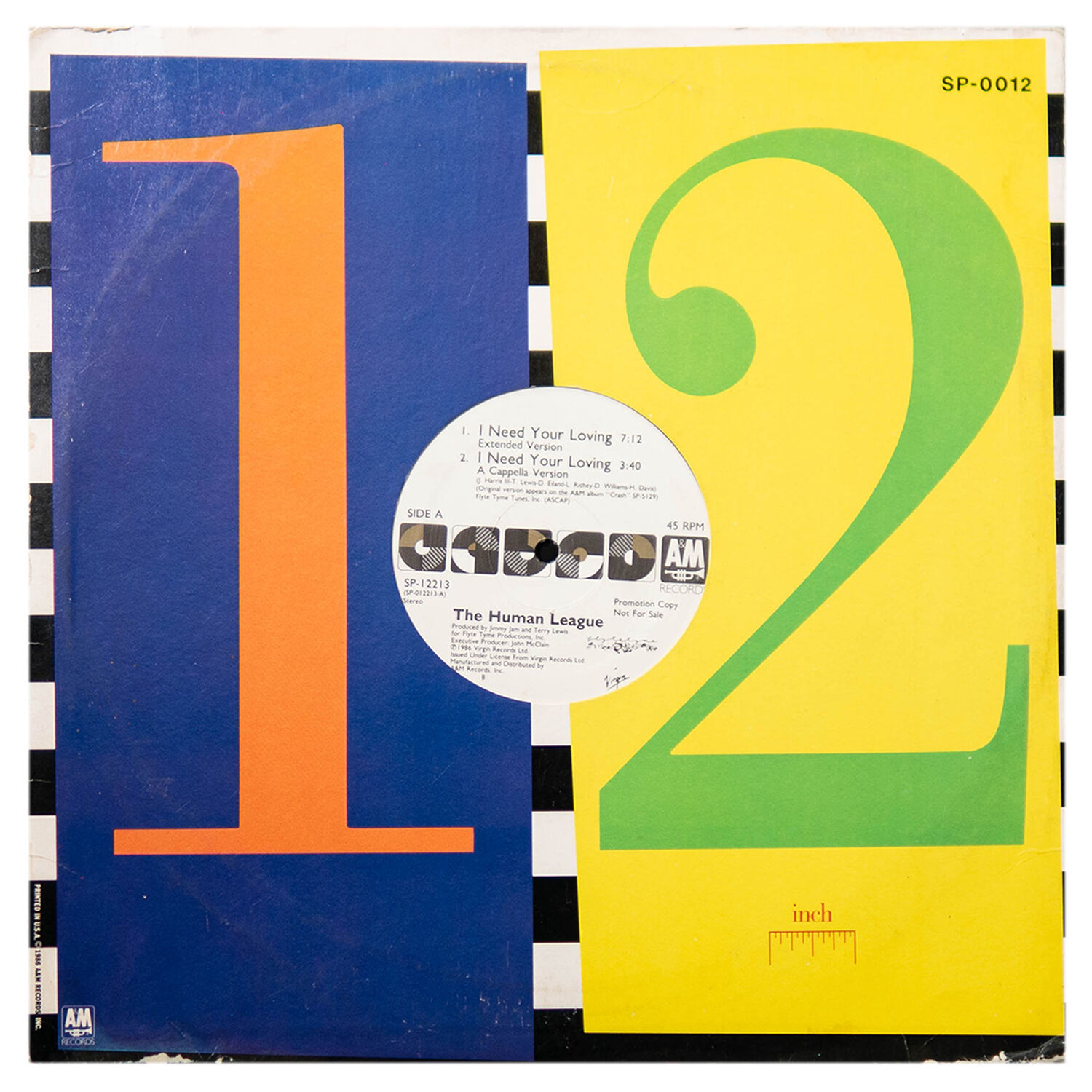 Human League - I Need Your Loving | 12" Maxi Single Usado image number 0.0
