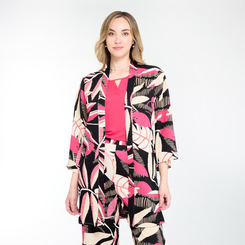 Tapado Full Print Manga 3/4 Mujer Lesage image number 0.0