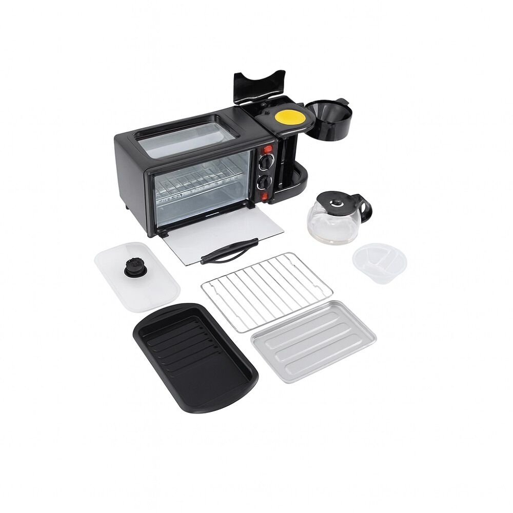 M&aacute;quina Para Hacer Desayuno 3 En 1 Horno Cafetera Sarten image number 7.0