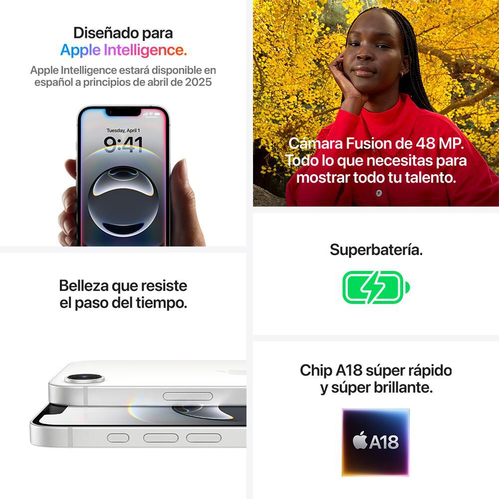 Iphone 16E / 5G / 128 GB / Liberado / Negro image number 6.0