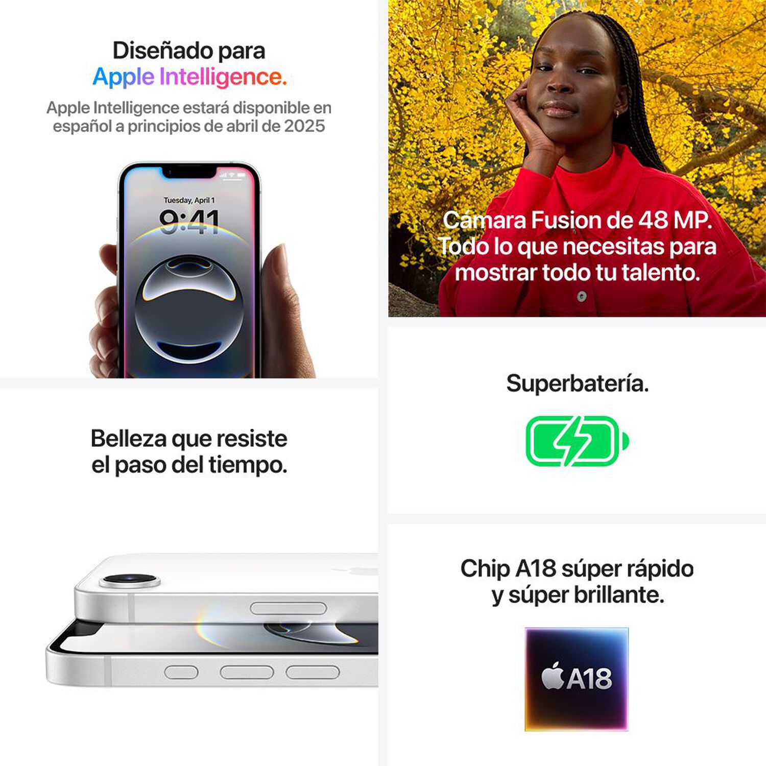 iPhone 16e Apple / 5G / 128 GB / Negro / Liberado image number 6.0