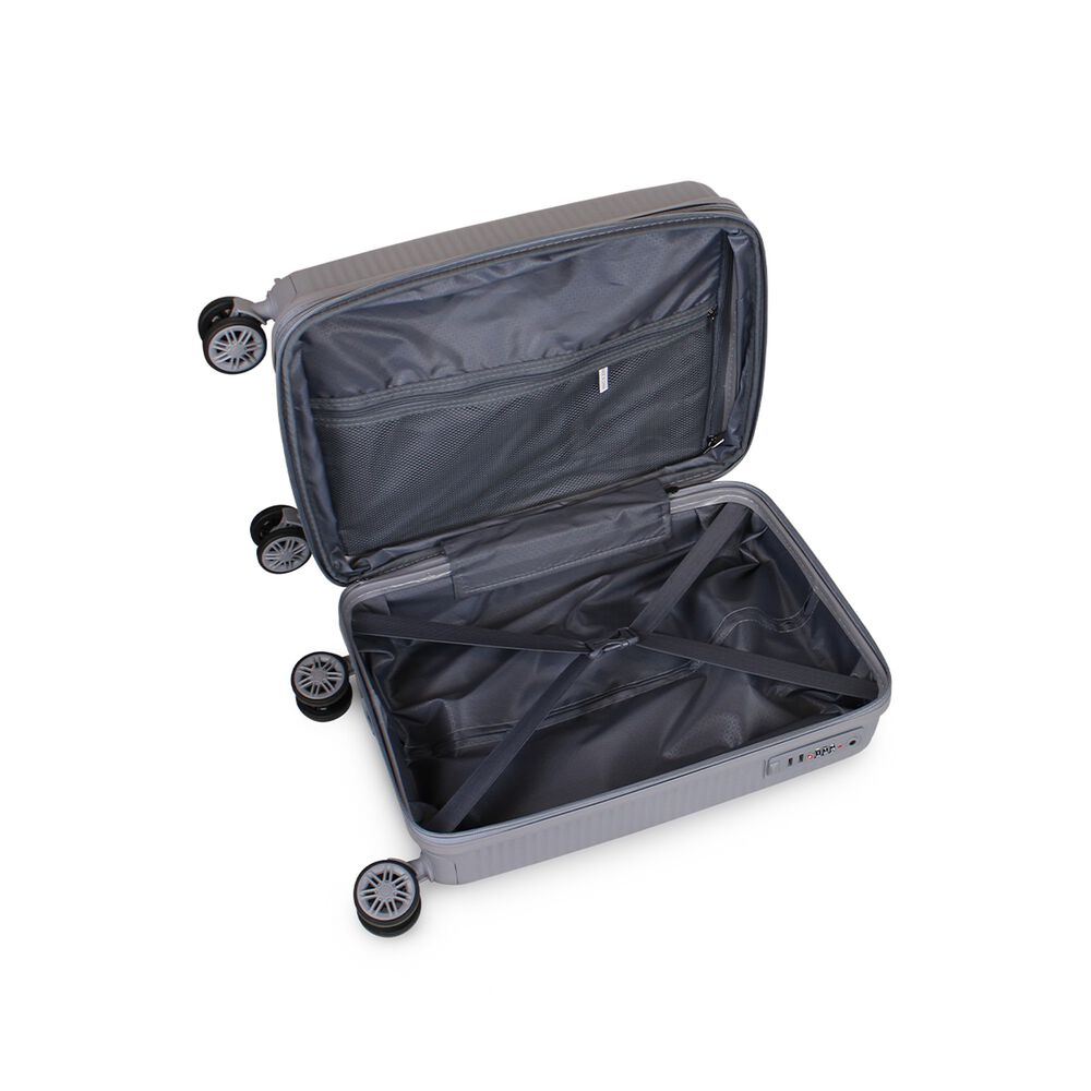 Maleta Cabina Con Ruedas Extraibles Lovers Gris F La Maleta De Chile image number 2.0