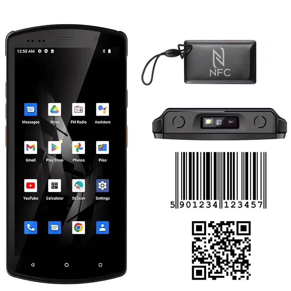 Kt-kp18 Pda Industrial Con Lector De C&oacute;digos De Barras, Rfid/nfc 13.56mhz, Android 12 image number 0.0