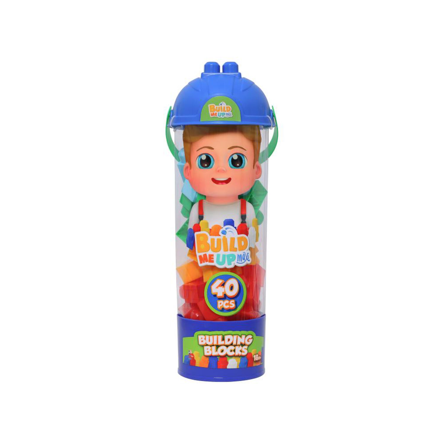Bloques Maxi 40 Piezas En Tubo Constructor Con Exhibidor Happyline image number 3.0