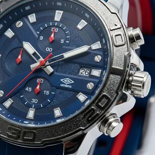 Reloj An&aacute;logo Hombre Umbro Plus Azul/rojo Umbp-1500-106