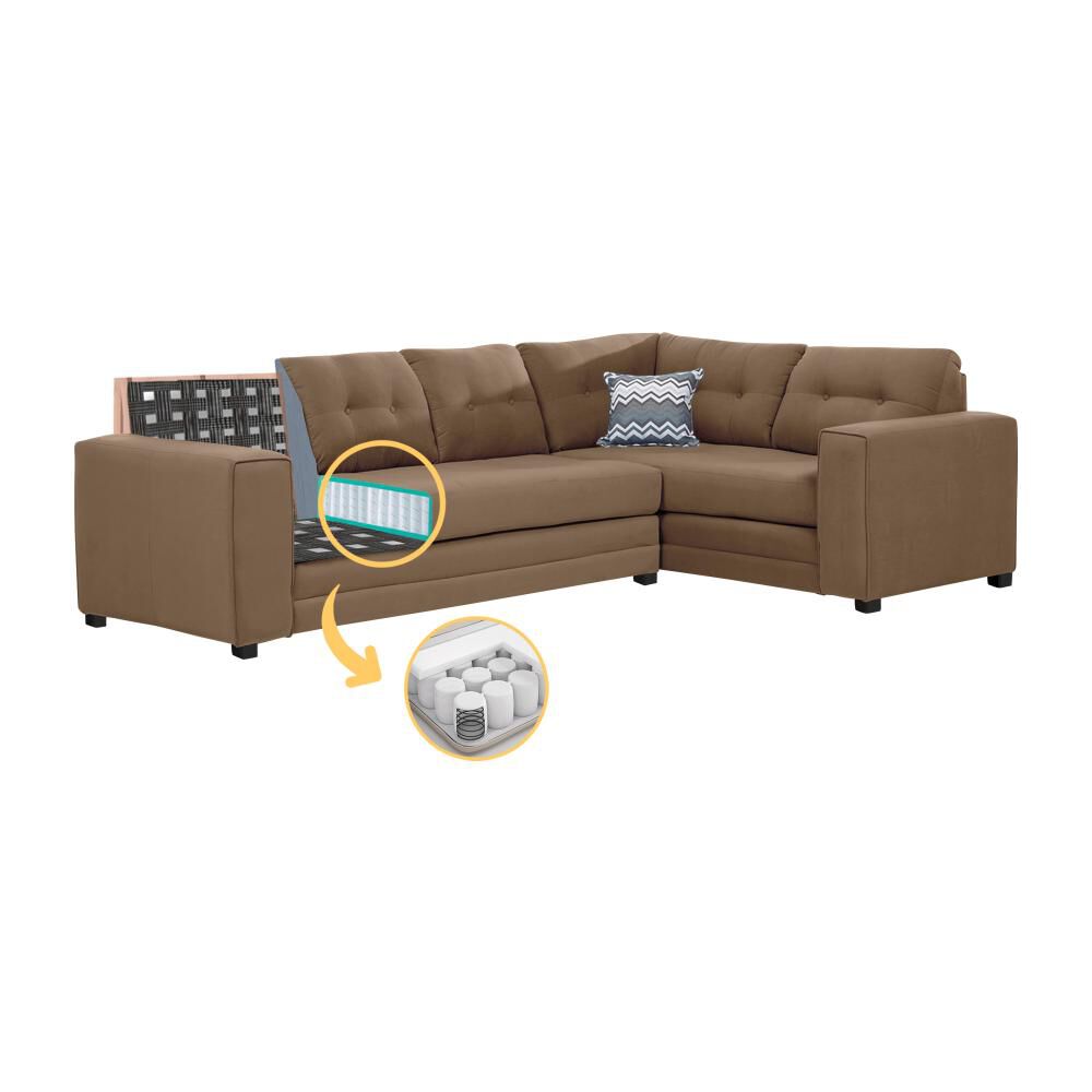 Sof&aacute; Seccional Living Factory New Dubai / 6 Cuerpos image number 3.0