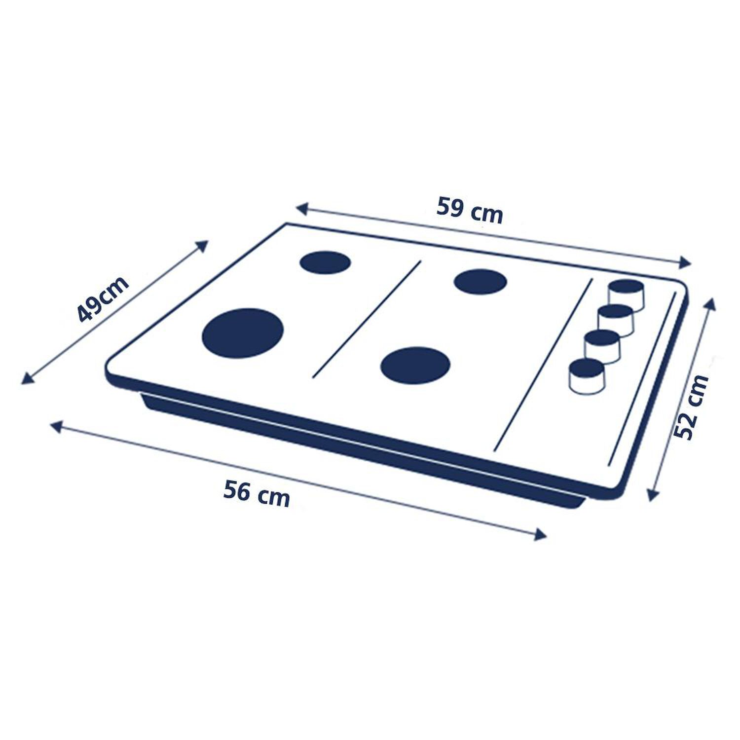 Kit De Cocina Mabe PG6040EVN0 + CM6045XV0 4 Quemadores image number 1.0