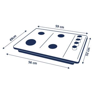 Kit De Cocina Mabe PG6040EVN0 + CM6045XV0 4 Quemadores