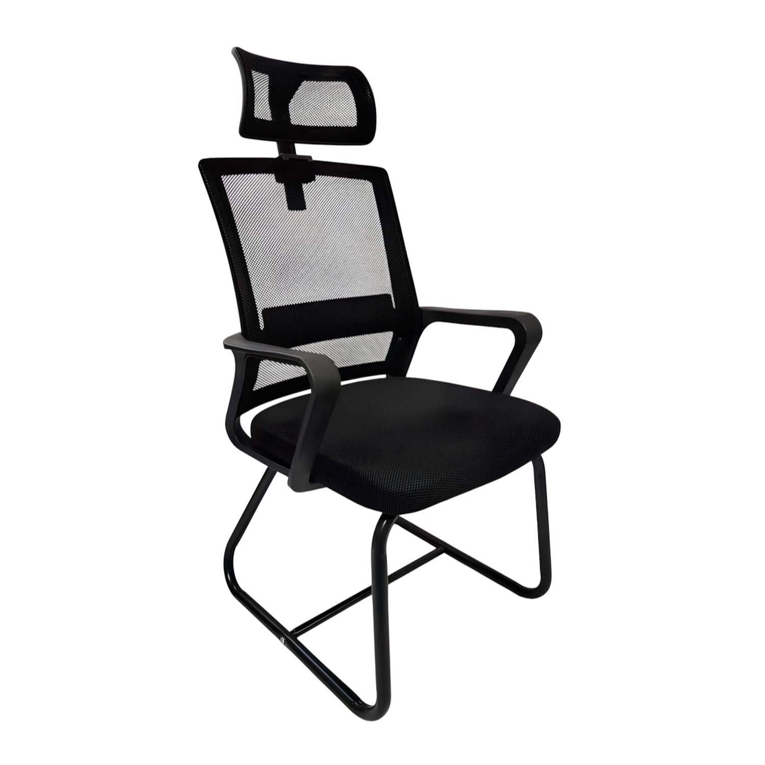 Silla De Escritorio Oficina Con Reposacabezas Polar Negra image number 0.0