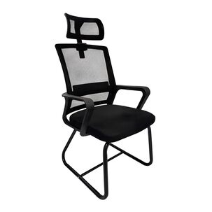 Silla De Escritorio Oficina Con Reposacabezas Polar Negra