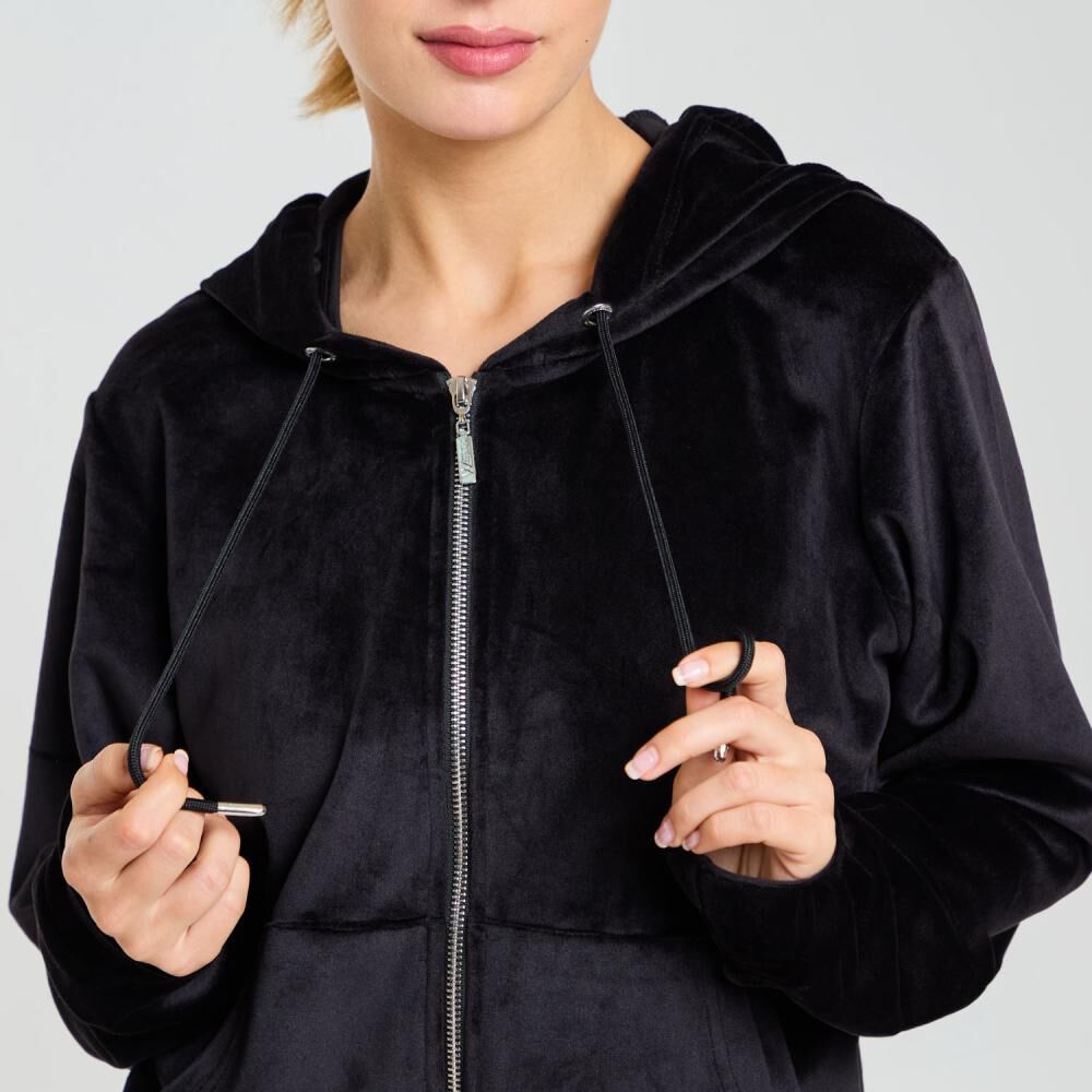 Polerón Deportivo Full Zipper Cuello Redondo Con Capucha Mujer Wetland image number 4.0