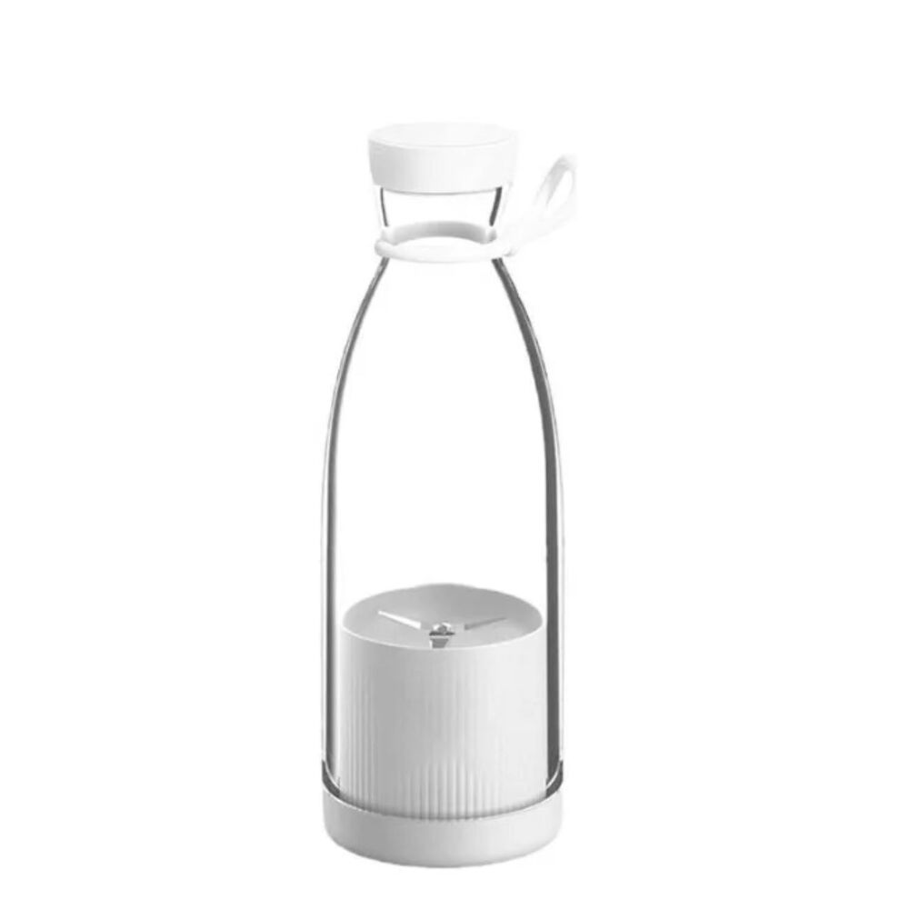 Botella Portátil Licuadora Recargable Usb 380ml Blanca image number 0.0