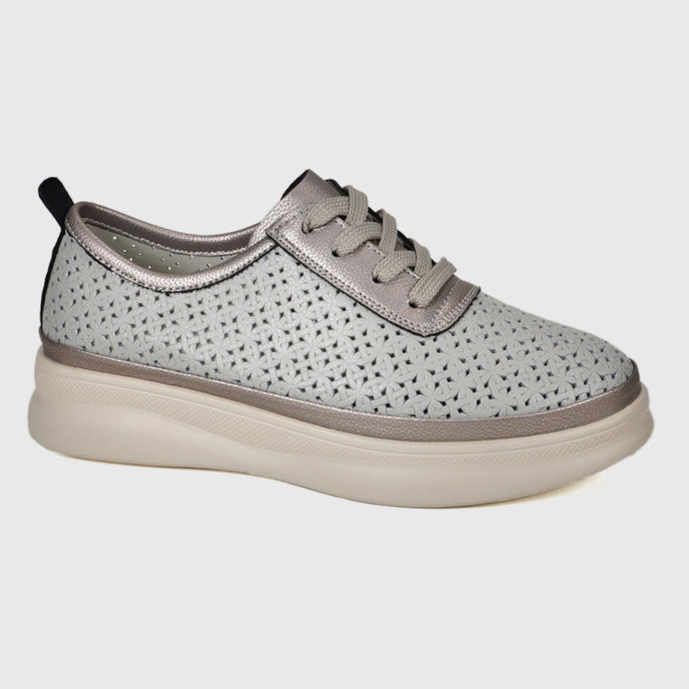 Zapatilla Cuero Jenaras Gris image number 0.0