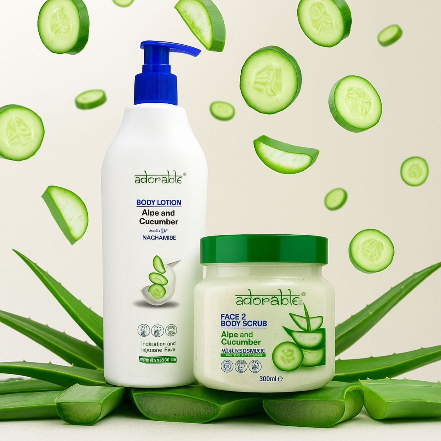 Pack Adorable Corporal Aloe Vera - Cucumber & Vit B3 image number 1.0